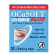 thumbnail image 1 of OCuSOFT Lid Scrub Plus 30 Count Inflation Buster with 5 extra pads, 1 of 6