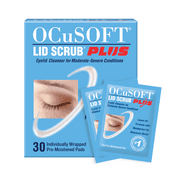 OCuSOFT Lid Scrub Plus Eyelid Cleanser, 30 Count