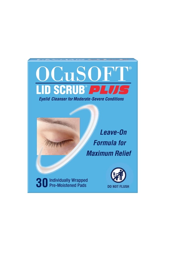 Lid Scrub Plus Eyelid Cleanser, 30 Count