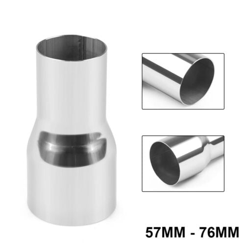 2.25" 57mm To 3" 76mm OD Exhaust Pipe Adapter Reducer Connector Stainless Steel