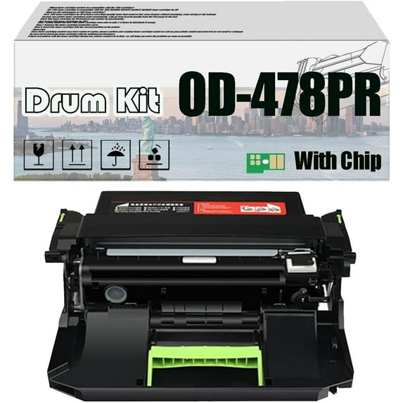 OD-478PR OD478PR 6B000000850 24B7262 Imaging Drum Kit, Compatible for Toshiba E-Studio 478P 478S Printers【High Print Volume with Chip】,1 pcs