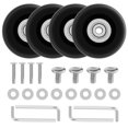 OD 50mm 4 Sets of Luggage Suitcase Replacement Wheels Axles Deluxe