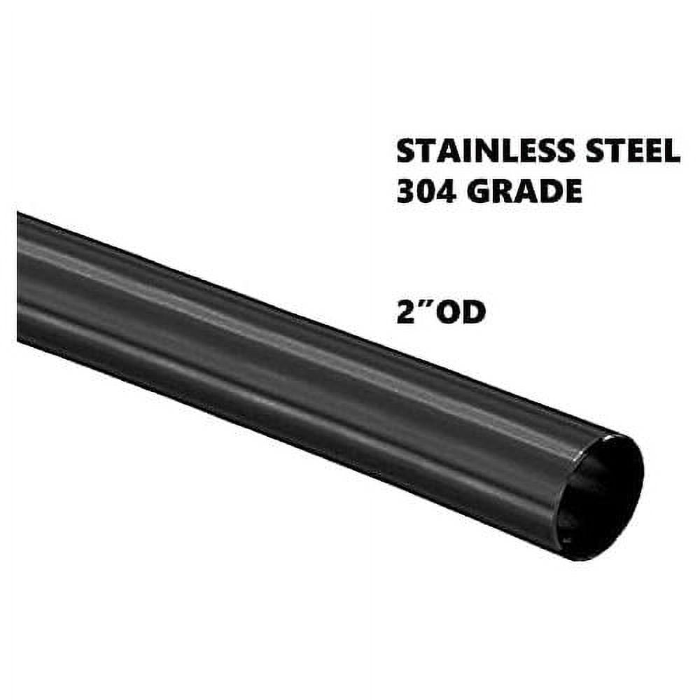 OD Black Finish Stainless Steel Round Tubing 304 Grade 18 Gauge (36