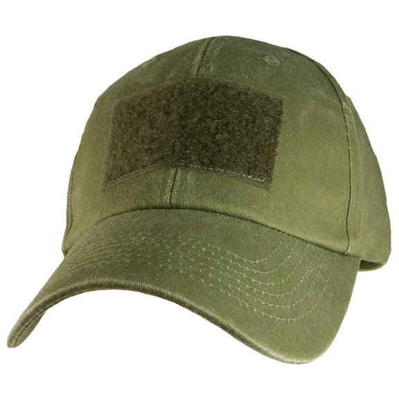 OD Green 2" x 3" Hook & Loop Front Patch Hat / OD Green Baseball Cap 6418