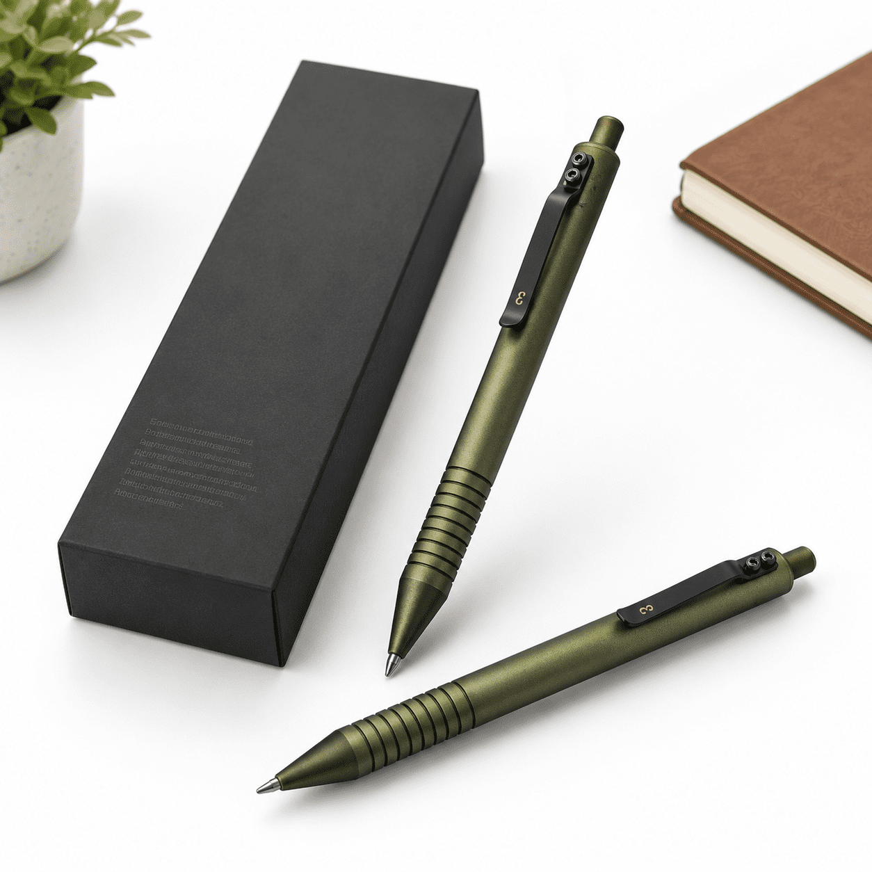 OD Green Pen and Pencil Set, 0.7mm Metal Gel Ink and Mechanical Writing ...