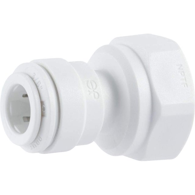 OD x 1/4 NPTF Inch Female Adapter, Push to Connect Plastic Plumbing