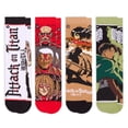 thumbnail image 1 of ODD SOX – Attack on Titan Anime 4-Pack Novelty Crew Socks – Size Large – Men’s 8–12 / Women’s, 1 of 6
