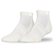 ODD SOX   Basix Tonal Off White Ankle Socks   Medium   Athletic Cotton Blend Everyday Comfort Socks