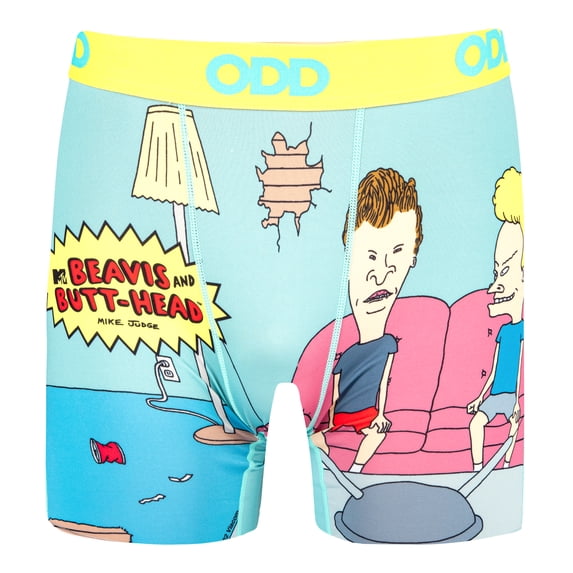 ODD SOX – Beavis and Butt-Head Boxer Briefs – Mens Large – Official 90s MTV Cartoon Graphic Novelty