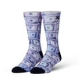 thumbnail image 1 of ODD SOX, Cash Money, Assorted Bills, Novelty Crew Socks, Fun Cool Silly, 1 of 3