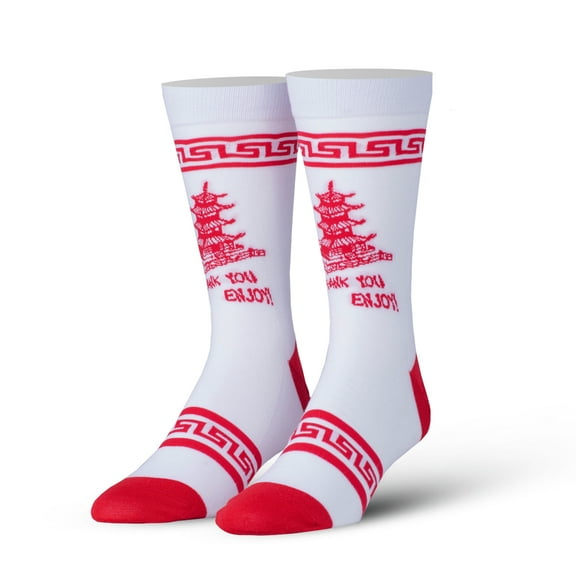 ODD SOX, Chinese Food Thank You Enjoy, Novelty Crew Socks, Cute
