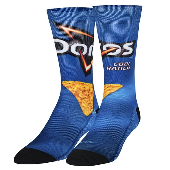 ODD SOX Doritos Cool Ranch Crew Socks Snack Food Chip Novelty Socks Size Large for Men & Women Fun