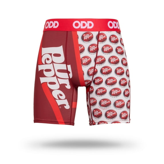 ODD SOX Dr Pepper Retro Men's Boxer Briefs Large Soda Drink Themed Novelty Underwear Comfy Stretch