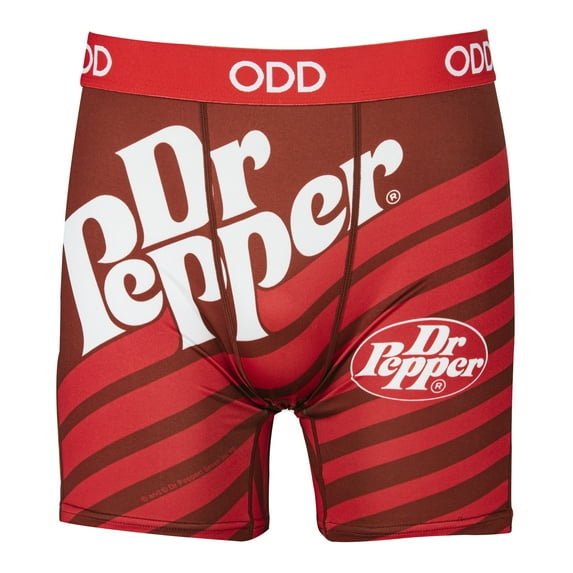 Odd Sox Dr Pepper Boxer Briefs – Men’s Novelty Underwear – Fun Soda Print Design, Comfortable