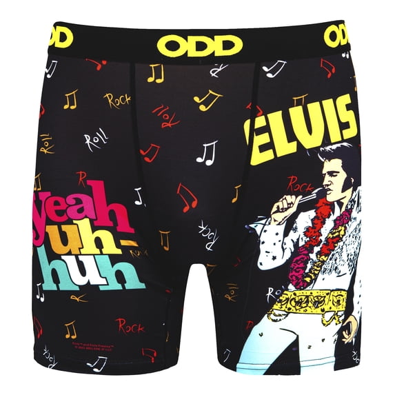 ODD SOX – Elvis Presley Boxer Briefs – Rock and Roll King Graphic – Men’s Small 28–30 – Music Icon