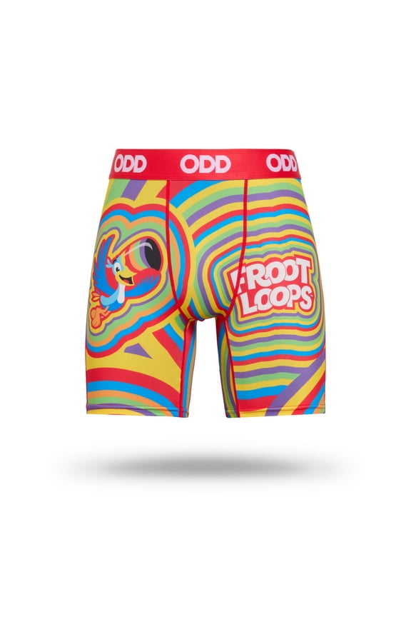 Froot Loops Colors Men's Boxer Briefs Medium Breakfast Cereal Novelty Underwear Comfy