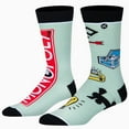 thumbnail image 1 of Odd Sox – Monopoly Board Game Crew Socks – Split Logo & Icon Print Novelty Socks – Cotton Blend –, 1 of 6