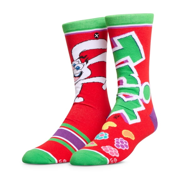 ODD SOX Trix Cereal Breakfast Crew Socks, Size Large