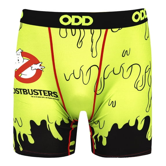 ODD SOX, Ghostbusters Slime, Fun Men's Boxer Brief Underwear, Large