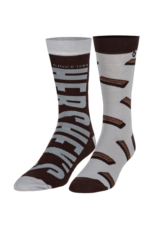 Hersheys Bars Chocolate Candy Crew Socks, Size Large