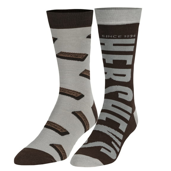 ODD SOX, Hershey's Bars, Fun Graphic Print Crew Socks for Men & Women, Large