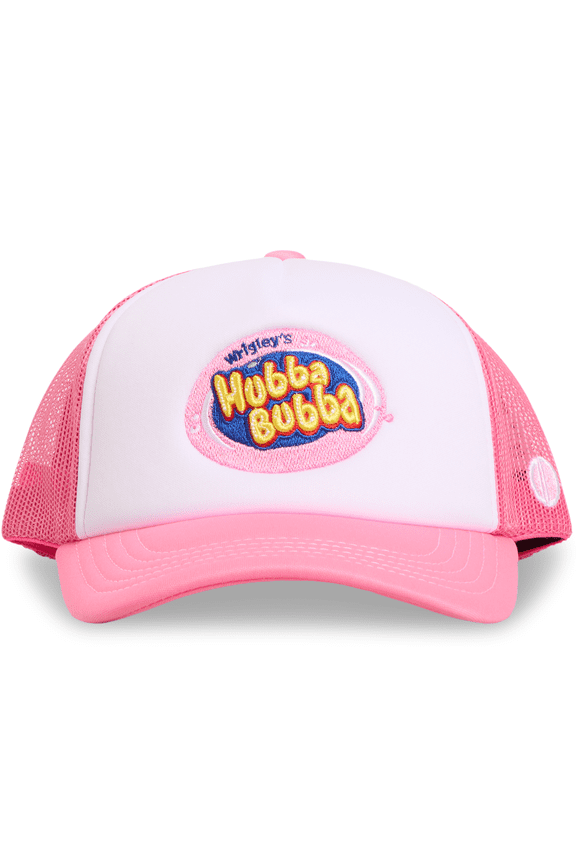 – Hubba Bubba Trucker Hat – Classic Mesh Snapback Cap – Officially Licensed Bubble Gum Logo