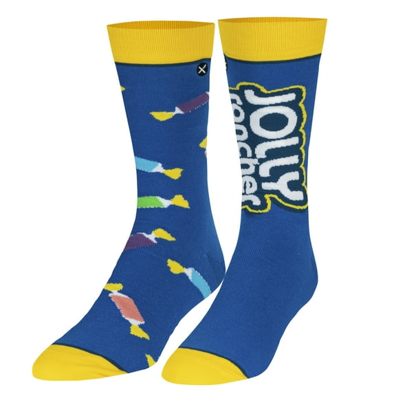 Odd Sox Jolly Rancher Split Crew Socks Bold Fruity Hard Candy Treat Merch Soft Cotton Apparel Large