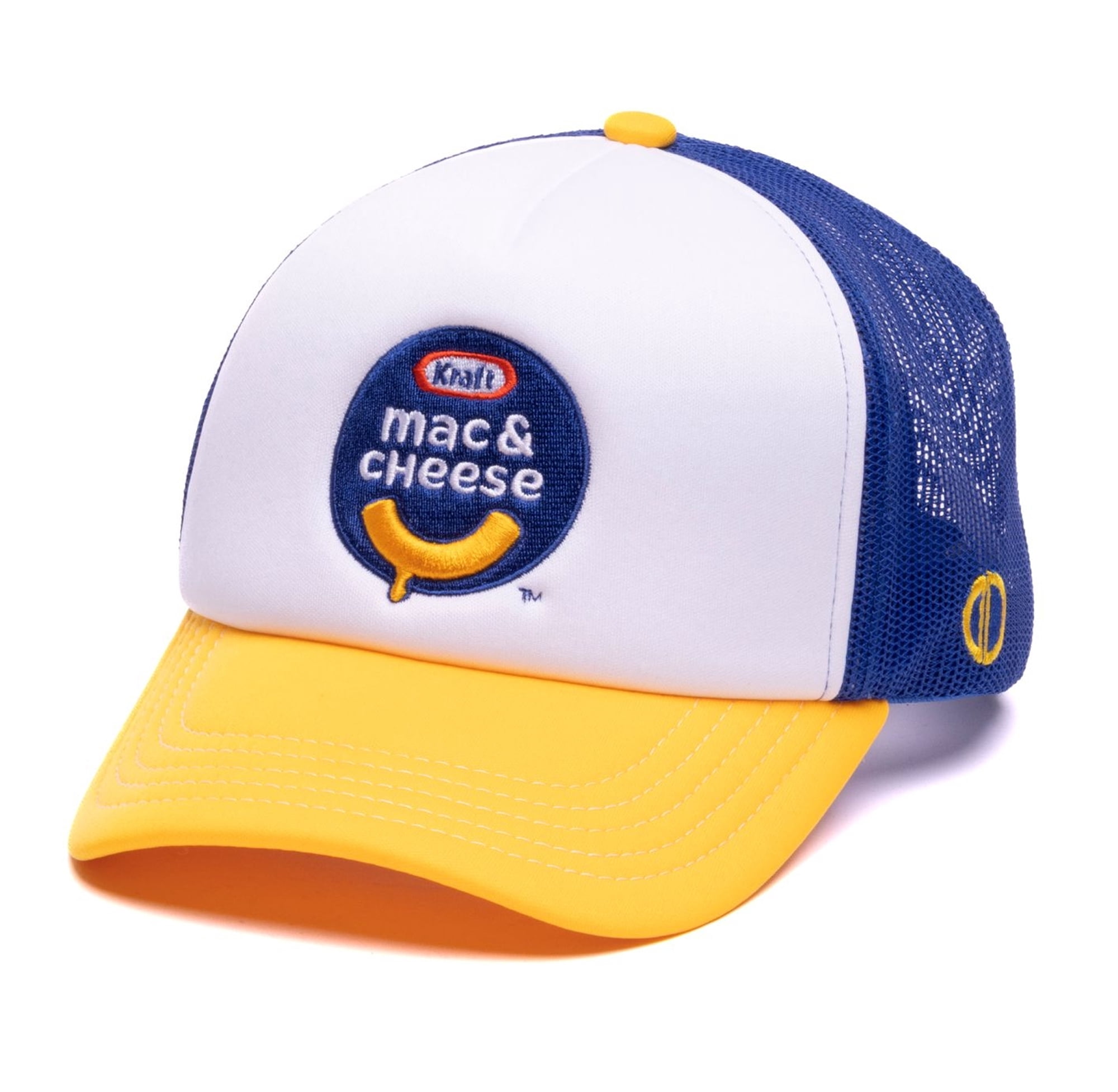 ODD SOX – Kraft Mac & Cheese Trucker Hat for Men & Women – Adjustable Mesh Snapback Cap, Retro Food