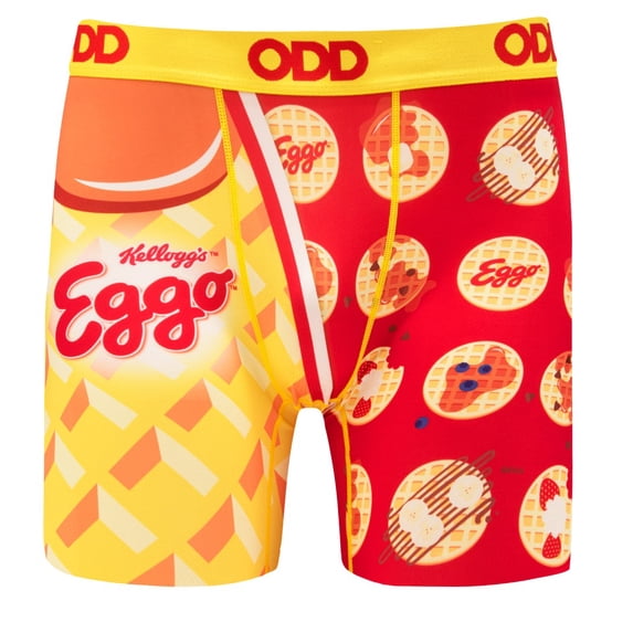 ODD SOX – Eggo Waffles Boxer Briefs – X-Large – Official Kellogg’s Breakfast Underwear for Men –