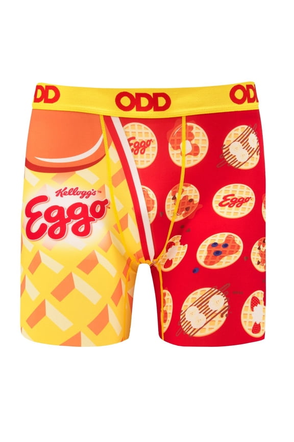 Men's Boxer Brief, Eggo Waffles, Fun Novelty Underwear, X-Large