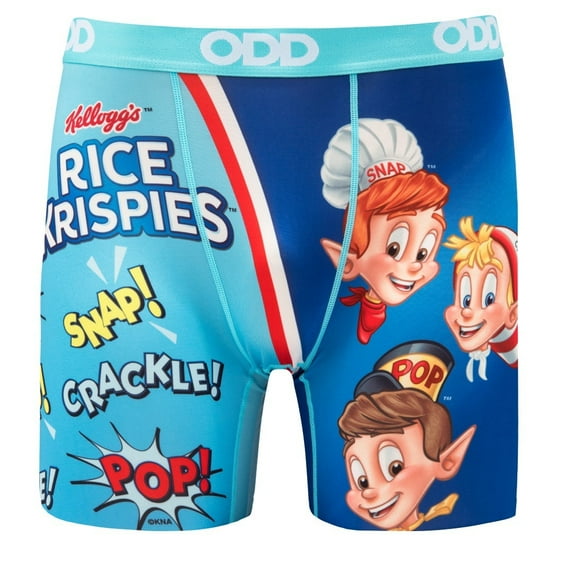 ODD SOX Men's Boxer Brief, Rice Krispies Cereal Print, Fun Novelty Underwear, XX-Large