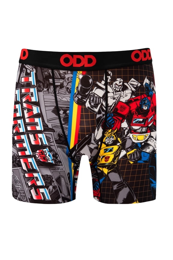 Men's Boxer Brief, Transformers Split, Fun Novelty Underwear, Small