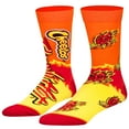thumbnail image 1 of Cool Socks Flamin' Hot Cheetos Crew Socks Snack Food Chip Novelty Socks Size Large for Men & Women, 1 of 5