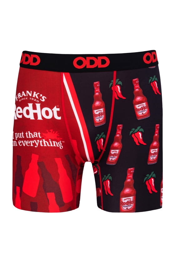 Men's Novelty Underwear Boxer Briefs, Franks Red Hot Sauce- X-Large