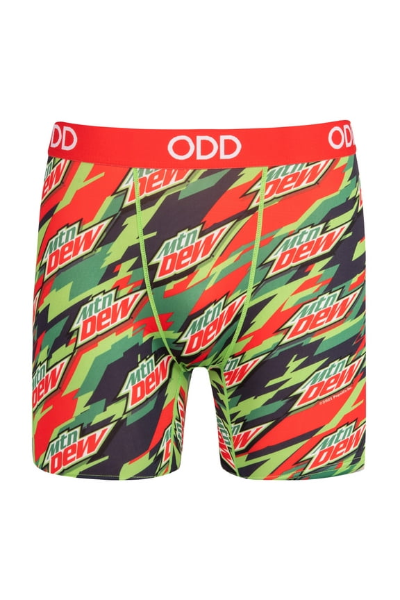 , Mountain Dew Camo, Men's Boxer Briefs, Funny Novelty Underwear, Medium