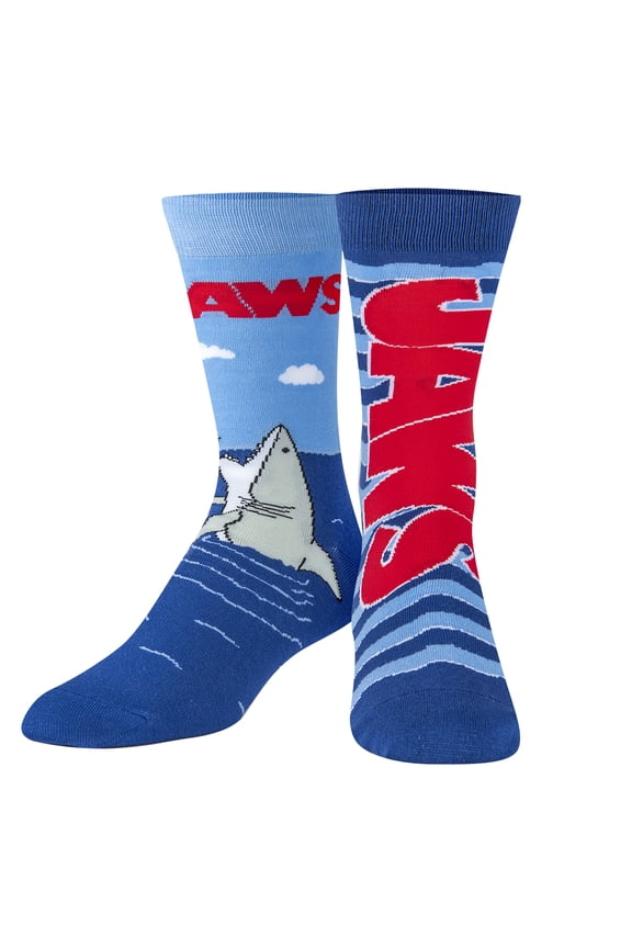 , Movies, Jaws Shark Open Wide, Novelty Crew Socks, Funny 80's
