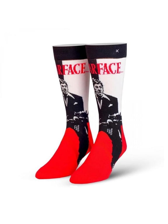 , Movies, Scarface Say Hello Little Friend, Novelty Crew Socks, Cool 80's