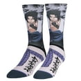 thumbnail image 1 of ODD SOX, Naruto, Sasuke Belt, Fun Anime Print Crew Socks for Men & Women, Large, 1 of 6