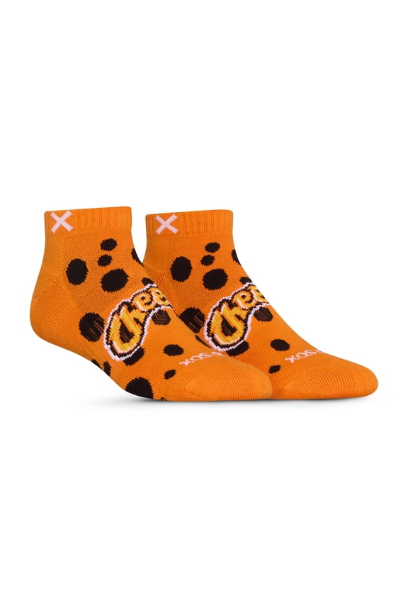 Novelty Basix Cheetos Athletic Ankle Socks – Licensed Novelty Cushioned Cotton Blend with