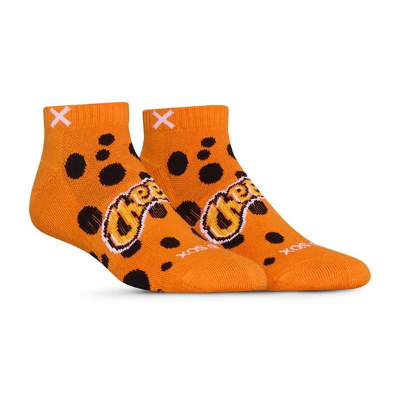 ODD SOX Novelty Basix Cheetos Athletic Ankle Socks – Licensed Novelty Cushioned Cotton Blend with