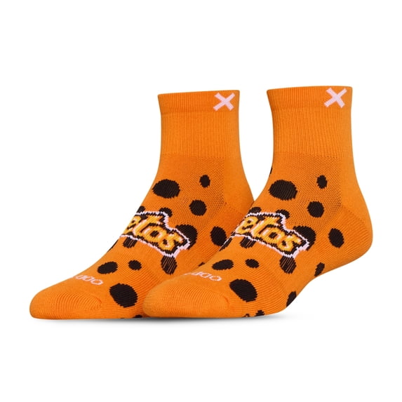 ODD SOX Novelty Basix Cheetos Athletic Quarter Socks – Licensed Novelty Cushioned Cotton Blend with