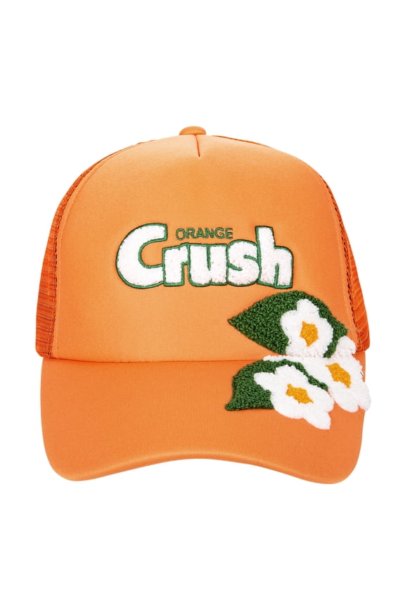, Orange Crush Soda Logo, Orange Adjustable Snap Back Trucker Hat, Cap, One Size