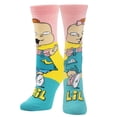 thumbnail image 1 of ODD SOX – Rugrats Phil & Lil Character Nickelodeon Novelty Crew Socks – Size Medium – Men’s 3.5–8.5, 1 of 6