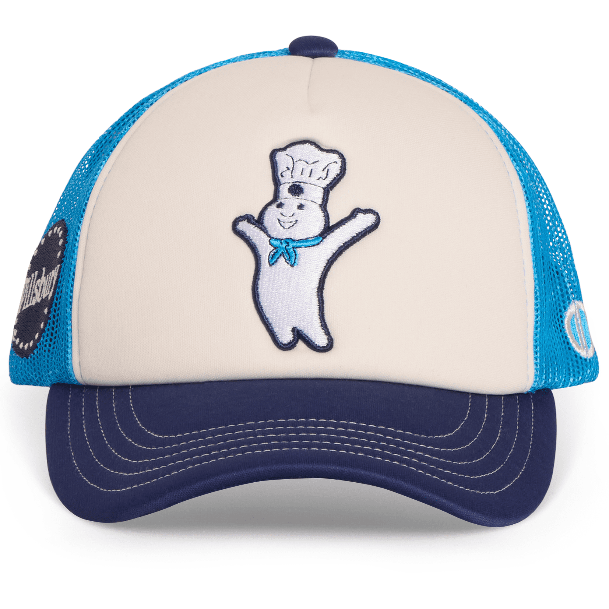 ODD SOX – Pillsbury Trucker Hat – Classic Mesh Snapback Cap – Officially Licensed Doughboy Logo –