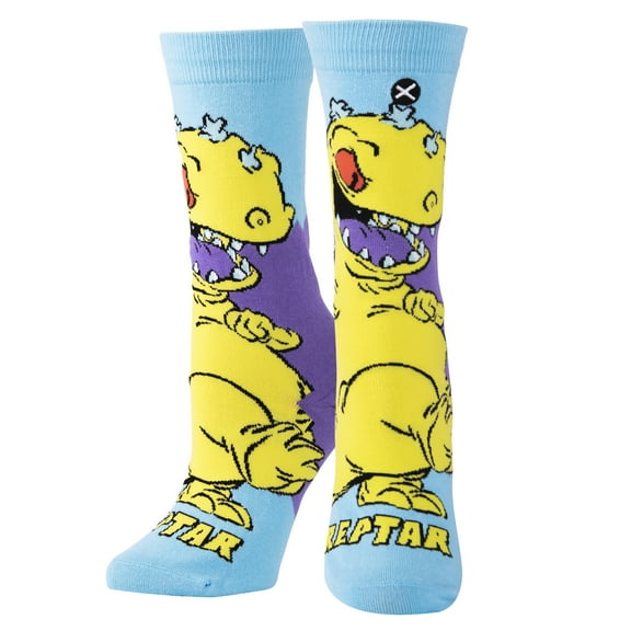 ODD SOX, Reptar Nickelodeon Rugrats Cartoon, Fun Cute Socks for Women, 5-10