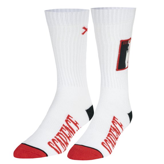 ODD SOX, Scarface Patch, Fun Graphic Print Crew Socks for Men & Women, Large