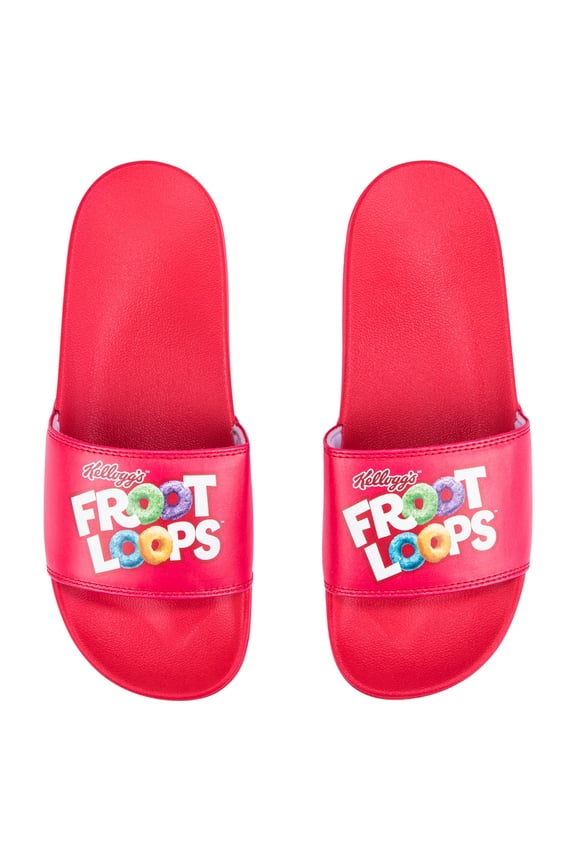 , Slide, Slip On Sandal, Froot Loops, Soft, Comfortable, Unisex, Large