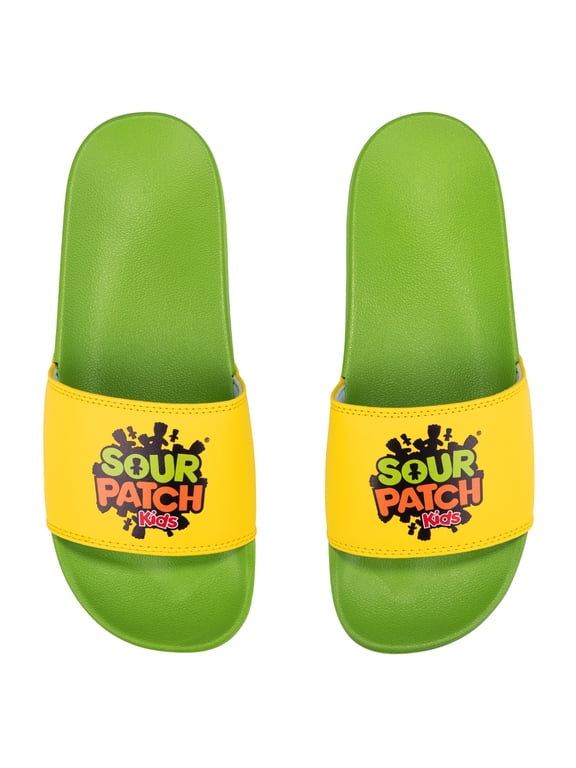 Sour Patch Kids Slides -Soft Slip-On Sandals- X-Large Size for Men & Women – Unisex Comfort