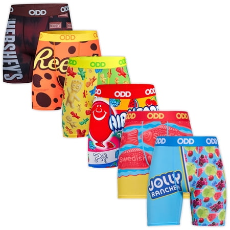 ODD SOX – Snack Candy Boxer Briefs 6 Pack Bundle – Hershey’s Reese’s Jolly Rancher Sour Patch Kids –