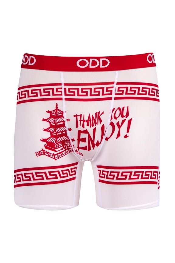 , Thank You, Enjoy!, Men's Boxer Briefs, Funny Novelty Underwear, Medium